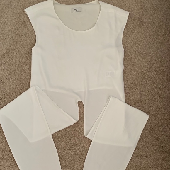 White Aritzia Tie Top by Babaton - Picture 4 of 5